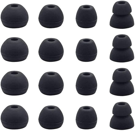 Dailygoods - Vervangende Oortips voor Beats Flex - 8 Paar, Zwart