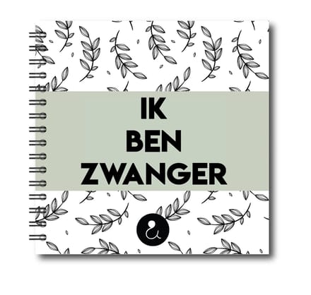 Invulboek Tweeling Zwangerschap | Ik ben zwanger | Botanical Groen