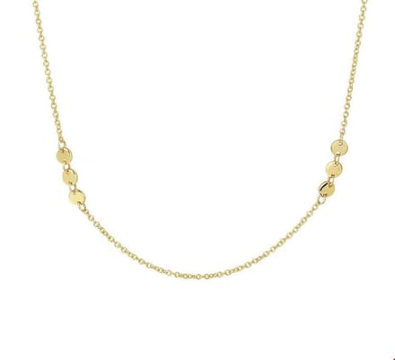 Geelgouden Collier rondjes 1 4020747