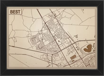 Decoratief Beeld - Houten Van Best - Hout - Bekroned - Bruin - 21 X 30 Cm