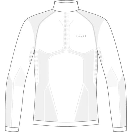 FALKE Warm Turtleneck sneldrogend functioneel functioneel shirt met lange mouwen heren wit - maat S