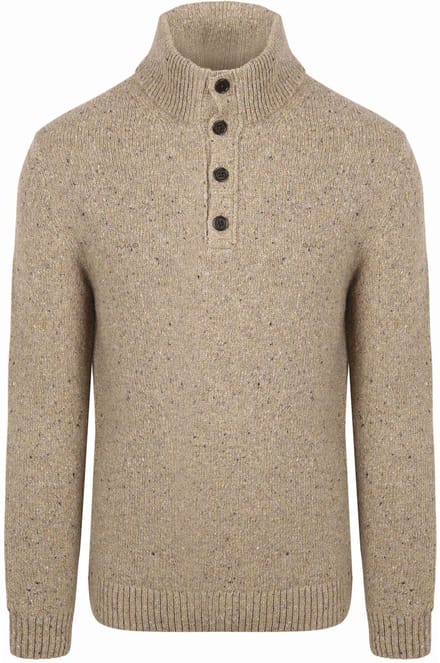 Gant Mocker Pullover Wool Blend Sand - Maat 3XL - Heren - Pullovers