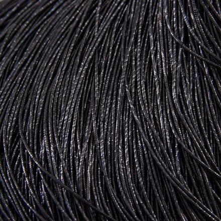Zwart Gekartelde Borduurkous, 1mm, 4.9m/10g