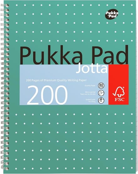 Metallisch A4+ Jotta Notitieboek Bulk 15-pack – 200 pagina's met 8 mm lijnen