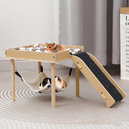 Cavia hangmat met frame - 3-in-1 ontwerp voor knaagdieren - 1 stuk