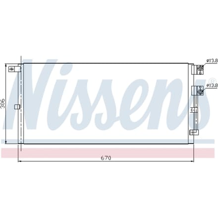 Condensator, airconditioning NISSENS 94916