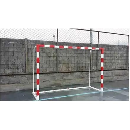 Set van 2 mobiele aluminium futsal/handbaldoelen met voetstuk Softee Equipment