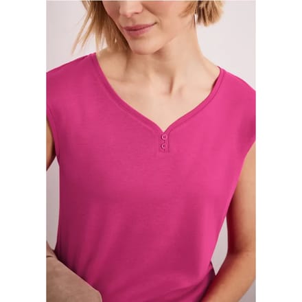 Shirt met knoopdetail
