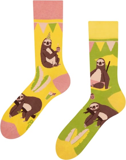 Dedoles Sokken - Regular Socks Party Sloth - Unisex - Maat - 43-46