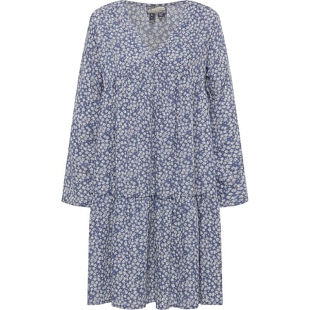 Dreimaster Jurk Dames marine wol wit