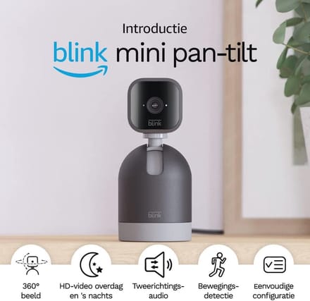 Slimme Pan-Tilt Beveiligingscamera met Bewegingsdetectie en HD-Video