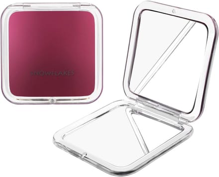 Compacte Spiegel met Vergrootglas - Handmatige Draagbare Make-up Spiegel met 1x/10x Vergroting voor Reizen
