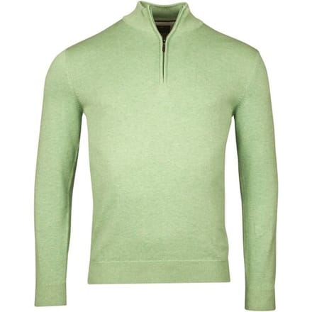 Baileys Trui Half Zip Single Knit Near Uni Color Pastel Groen / male