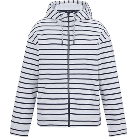 Dames Bayletta hoodie met volledige ritssluiting en strepen