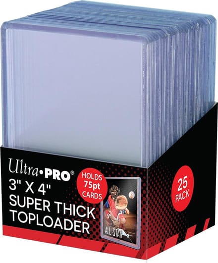 Pokemon Toploader Kaarthoezen Transparant en Super Dik 25 per verpakking (63 x 88 mm) Ruilkaarten