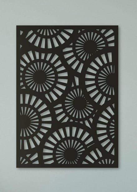 Wanddecoratie | Geometrisch cirkels - XL (57x80cm)