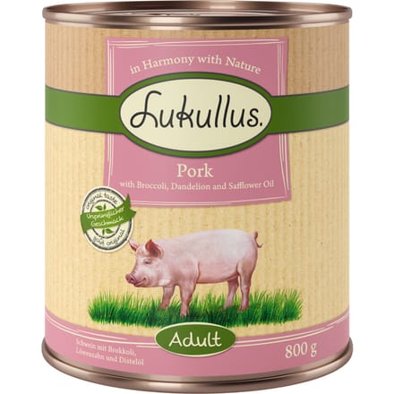 Lukullus Varken & Broccoli Graanvrij - 6 x 800 g