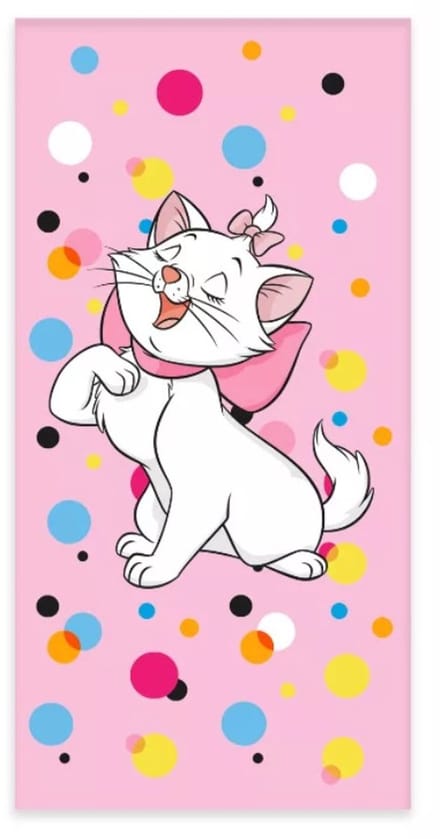 Disney Marie Bubbles badhanddoek, strandhanddoek 60x120cm