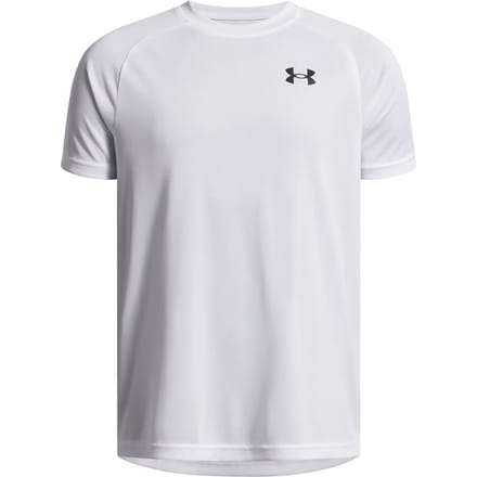 Under Armour Tech T-shirts Kinder - Wit - Maat 122 - 127 CM - Poly Jersey
