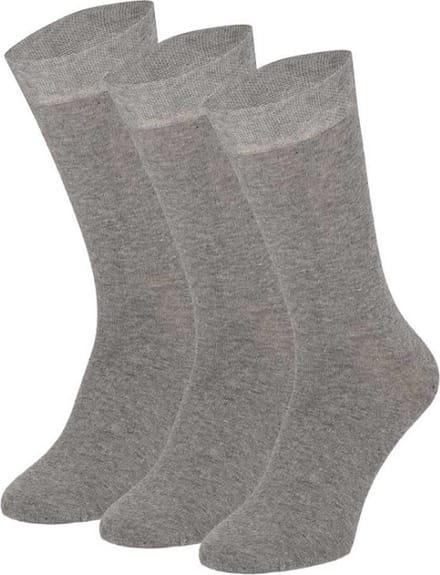 Apollo sokken basic Grijs 3-pack maat 40-46