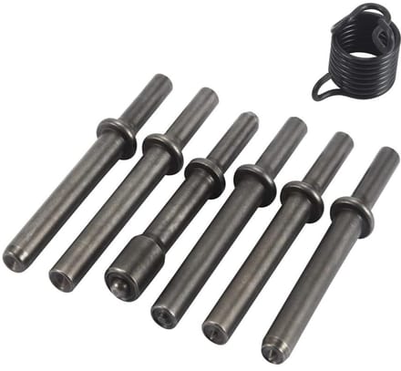 Dailygoods- Luchthamer Set - 7 Stuks Accessoires - Stalen Beitels