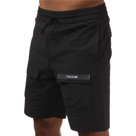 Heren NICCE Element Cargo Short in Zwart