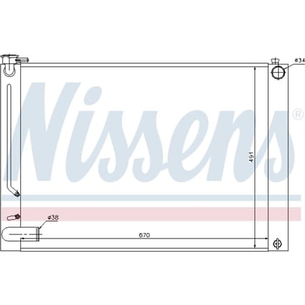 Radiator, motorkoeling NISSENS 64660