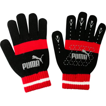 Puma No 1 Logo Cat Magic Winter Zwart Rood Unisex Handschoenen