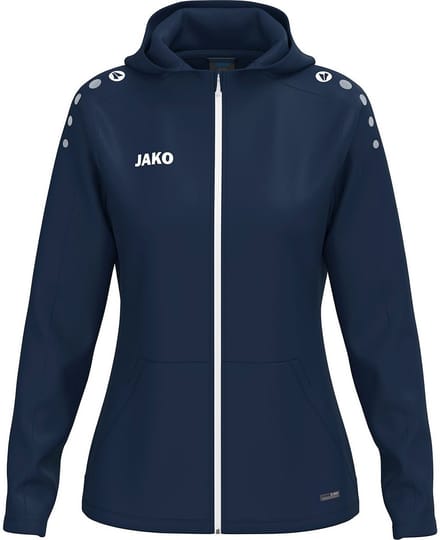 Jako One Jas Met Kap Dames - Marine | Maat: 38/40