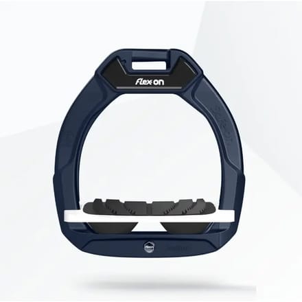Veiligheidsstijgbeugels voor paardrijden Geleefd Grip Marine/Wit/Zwart kind Flex-On Safe-On