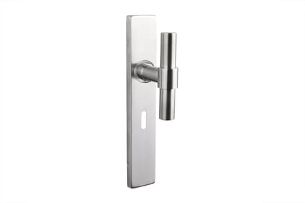 Lavuzo deurkruk Pesaro RVS met rechthoekig schild SL56 | Per set