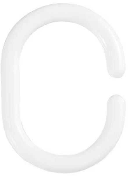 Scoby - Douchegordijnringen - Ophangringen - Shower Curtain Hooks - 12 stuks - Wit