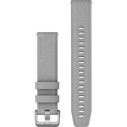 Garmin Quick Release Siliconen Horlogebandje - 20mm Polsbandje - Wearablebandje - Grijs