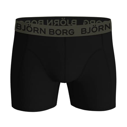 Björn Borg Cotton Stretch Boxershort Heren Rood/Zwart/Groen - 5 stuks - Heren onderbroeken - Boxer - Maat M