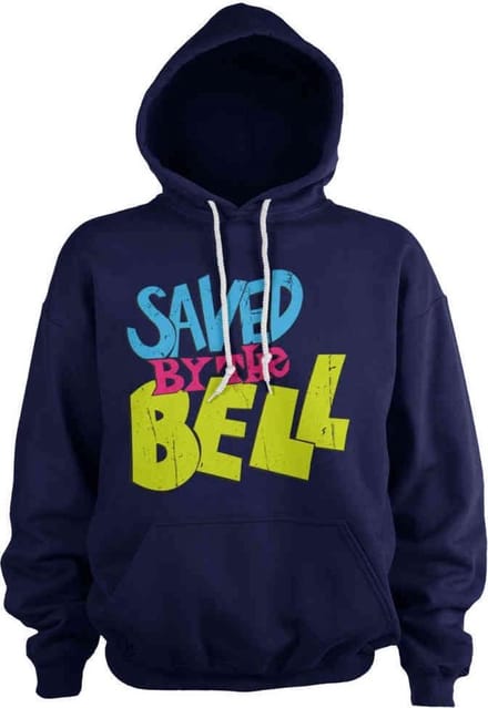 Saved By The Bell Hoodie/trui -L- Distressed Logo Blauw