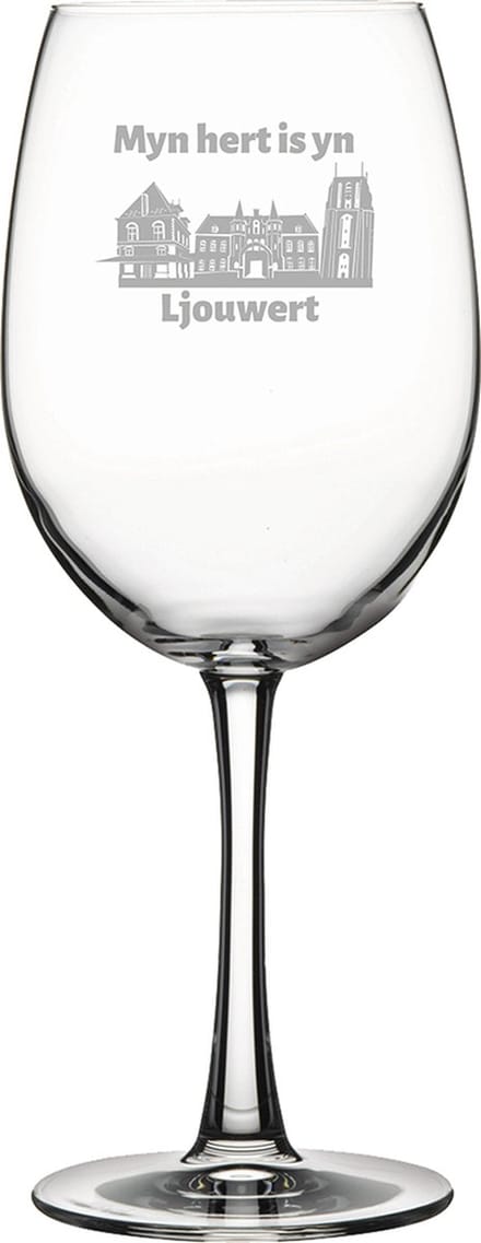 Gegraveerde Rode wijnglas 46cl Ljouwert
