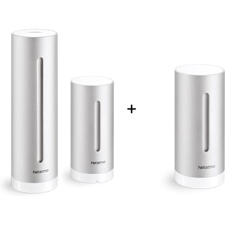 Netatmo Slim Weerstation Binnen & Buiten - CO-2 meter, Hygrometer & Luchtkwaliteitsmeter - Incl. extra binnenmodule - werkt met Google Home, Alexa & Apple Homekit