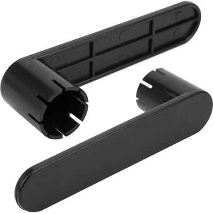 2 Stuks Draagbaar Plastic 8 Tanden Rubberen Opblaasventiel Sleutel Gereedschap Accessoire voor Rubberboot black