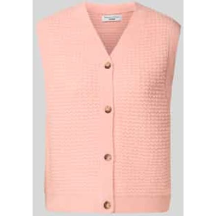 Regular fit mouwloos vest van wolmix