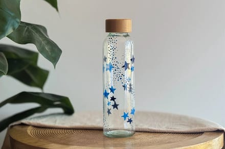 LC DIY Waterfles Blauw en Lichtblauw