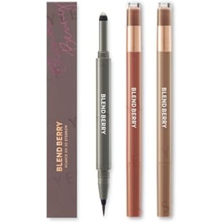 Kose - Blend Berry Nuance On 3D Eyebrow 001 Gray & Nuance Olive
