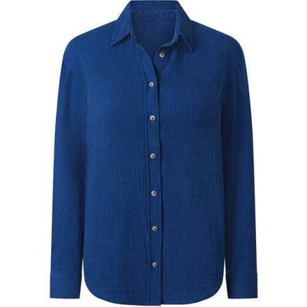 ESMARA Mousseline dames blouse (Blauw, 34)