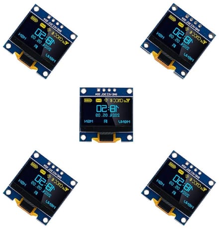 5 Stuks 0.96 Inch OLED I2C IIC Scherm met 128 x 64 Pixels voor Arduino en Raspberry Pi Display