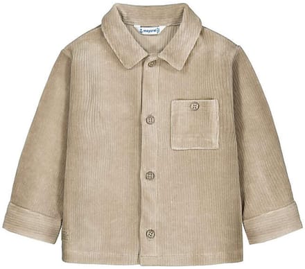 MAYORAL Knit Overshirt Overhemden Jongens - Beige - Maat 86