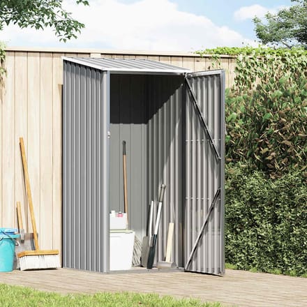 vidaXL - Tuinschuur - 87x98x159 - cm - gegalvaniseerd - staal - grijs