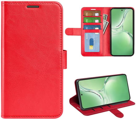 MobyDefend Hoesje - Geschikt voor OnePlus Nord CE 4 - Wallet Book Case (Sluiting Achterkant) - Rood