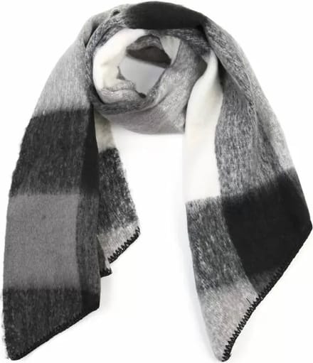 Bijoutheek Sjaal (Fashion) Blokken Grey