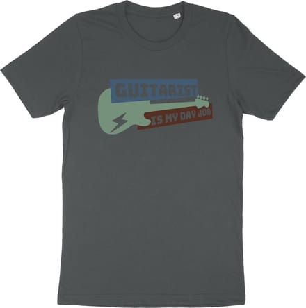 Gitaar Liefhebber T Shirt - Muzikant - Grijs - M