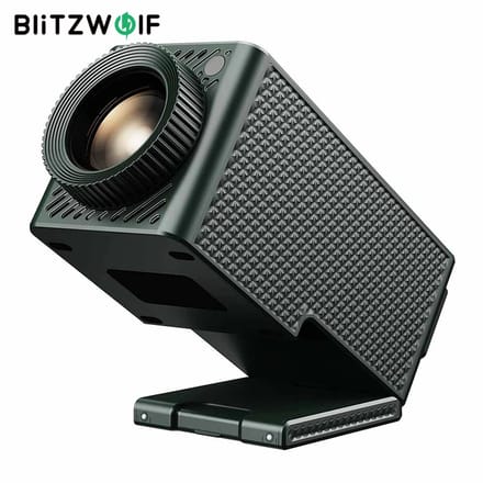 BlitzWolf BW-VISION A1 Beamer met Android 13 - WiFi 6 & Bluetooth 5.4 - 200 ANSI Lumen - 4K Ondersteuning - Automatische Keystone Correctie - Home Cinema Projector - EU Stekker