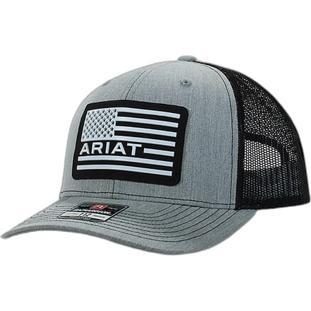 Trucker pet Ariat Usa flag patch logo
